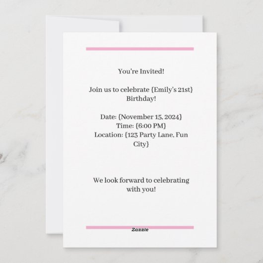 Carte d'anniversaire ! (Dos)