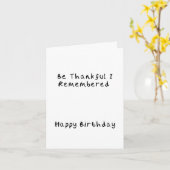 Carte d'anniversaire (Fleur jaune)