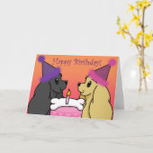 Carte d'anniversaire (Fleur jaune)