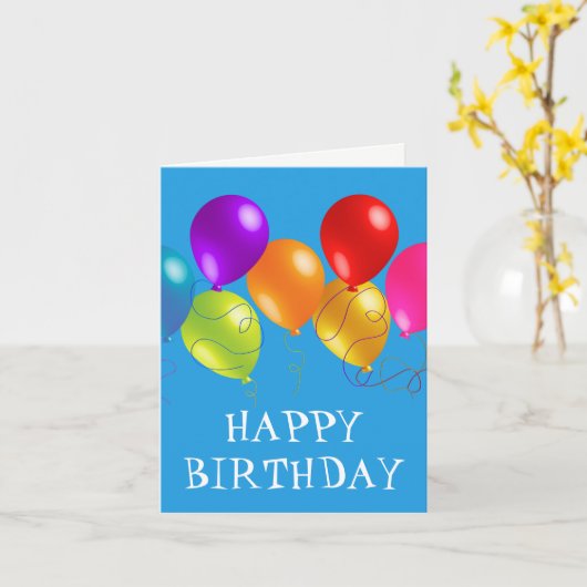 Carte d'anniversaire (Fleur jaune)