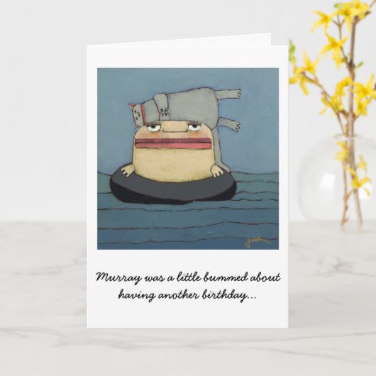 Carte d'anniversaire (Fleur jaune)