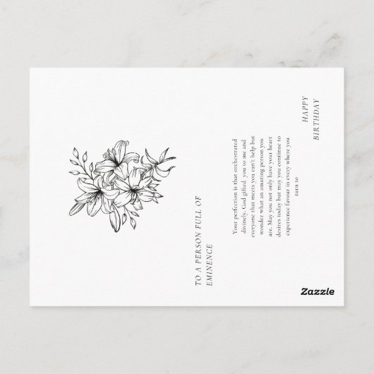 Carte d'anniversaire (Dos)