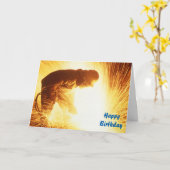 Carte d'anniversaire (Fleur jaune)