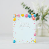 Carte d'anniversaire (Debout devant)