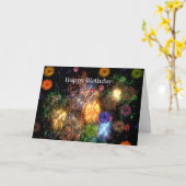 Carte d'anniversaire (Fleur jaune)