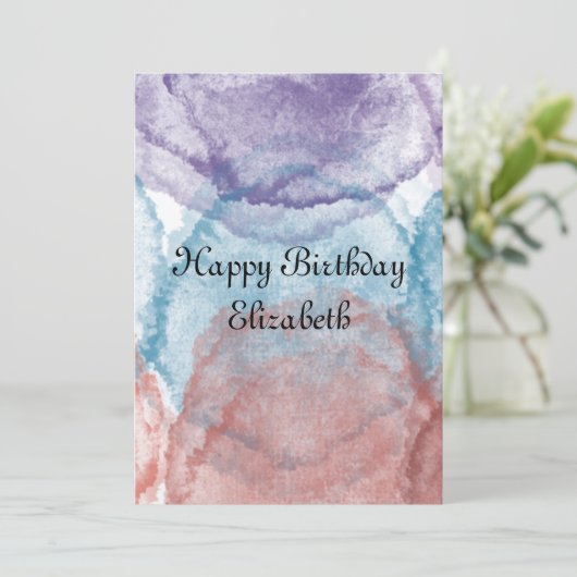 carte d'anniversaire (Debout devant)