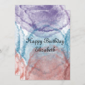 carte d'anniversaire (Devant / Derrière)