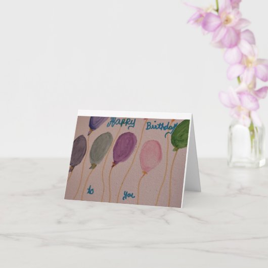 carte d'anniversaire (Orchidée)