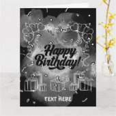CARTE D'ANNIVERSAIRE (Fleur jaune)