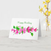 Carte d'anniversaire (Fleur jaune)