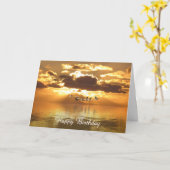 Carte d'anniversaire (Fleur jaune)