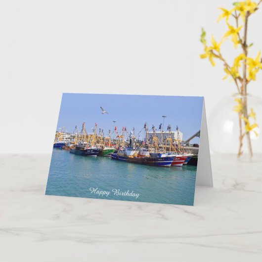 Carte d'anniversaire (Fleur jaune)