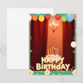 Carte d'anniversaire (Devant / Derrière)