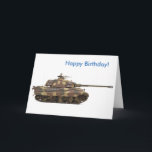 Carte d'anniversaire<br><div class="desc">German King Tiger Tank</div>