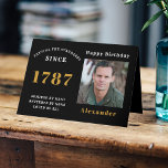 Carte d'anniversaire<br><div class="desc">Envoyez un message d'anniversaire spécial avec notre carte d'anniversaire personnalisée ! Montrez votre amour et votre appréciation pour la personne d'anniversaire avec une carte sucrée avec leur nom, année, et une photo préférée. Personnalisez-le avec votre propre message et faites de votre journée spéciale avec une carte d'anniversaire photo de Zazzle....</div>