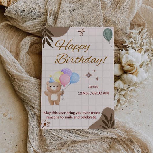 Carte d'anniversaire