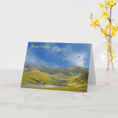 Carte d'anniversaire (Fleur jaune)