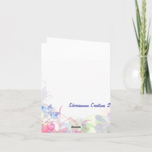 Carte d'anniversaire (Dos)