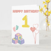 Carte d'anniversaire (Fleur jaune)