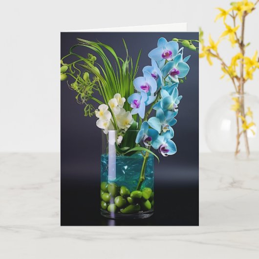 Carte d'anniversaire (Fleur jaune)