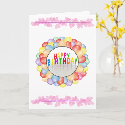 Carte d'anniversaire (Fleur jaune)