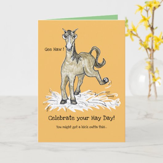 Carte d'anniversaire (Fleur jaune)