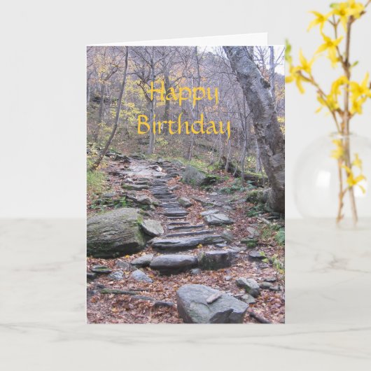 Carte d'anniversaire (Fleur jaune)