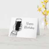 Carte d'anniversaire (Fleur jaune)