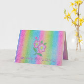 CARTE D'ANNIVERSAIRE (Fleur jaune)