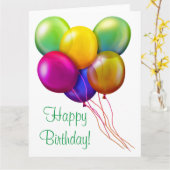 Carte d'anniversaire (Fleur jaune)