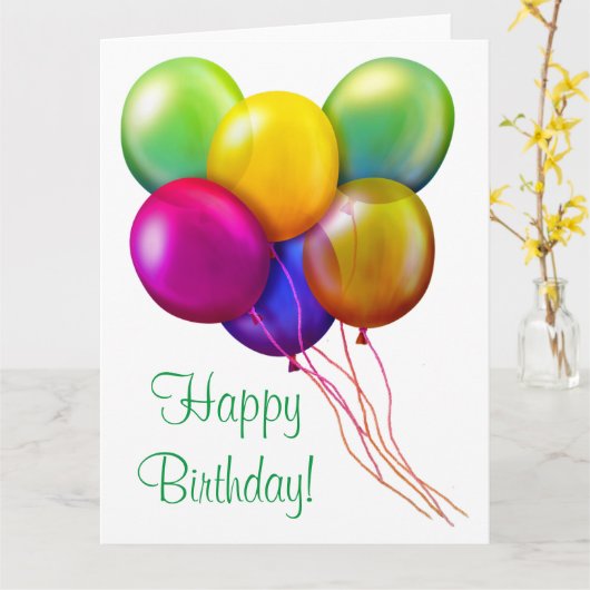 Carte d'anniversaire (Fleur jaune)