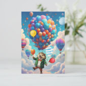 Carte d'anniversaire (Debout devant)