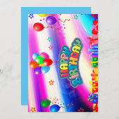 Carte d'anniversaire (Devant / Derrière)