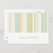 carte d'anniversaire (Devant / Derrière)