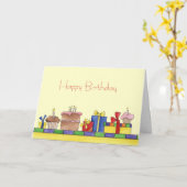 carte d'anniversaire (Fleur jaune)
