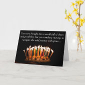 Carte d'anniversaire (Fleur jaune)