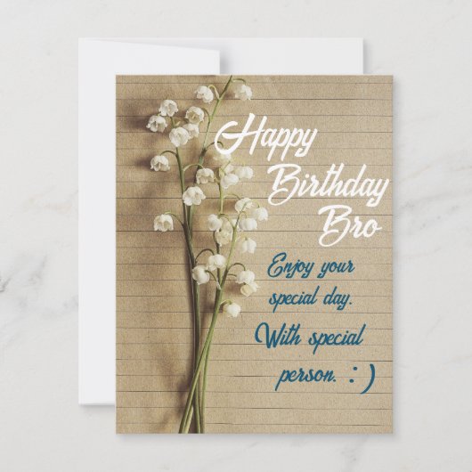 Carte d'anniversaire (Devant)