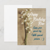 Carte d'anniversaire (Devant / Derrière)