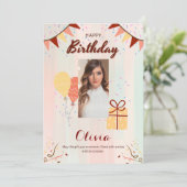 Carte d'anniversaire (Debout devant)