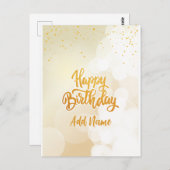 Carte d'anniversaire (Devant / Derrière)