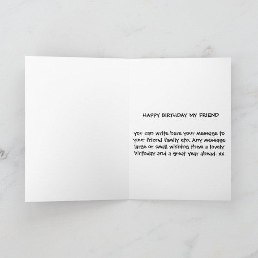 CARTE D'ANNIVERSAIRE (Intérieur)