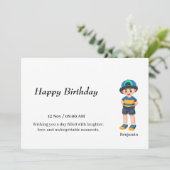 Carte d'anniversaire (Debout devant)