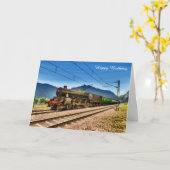 Carte d'anniversaire (Fleur jaune)