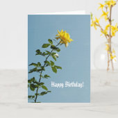 Carte d'anniversaire (Fleur jaune)