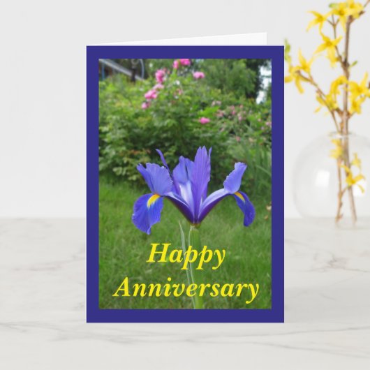 Carte d'anniversaire (Fleur jaune)