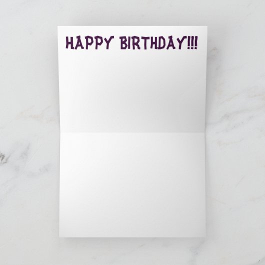 Carte d'anniversaire (Intérieur)