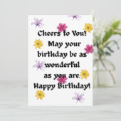 Carte d'anniversaire  (Debout devant)