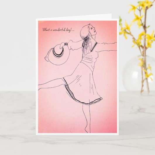 Carte d'anniversaire (Fleur jaune)