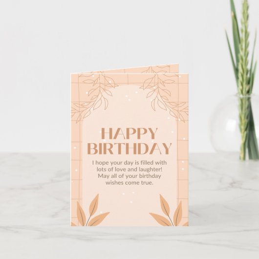 carte d'anniversaire (Devant)