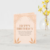 carte d'anniversaire (Fleur jaune)